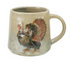 16 oz. Hand-Painted Embossed Stoneware Mug with Animal, 4 Styles