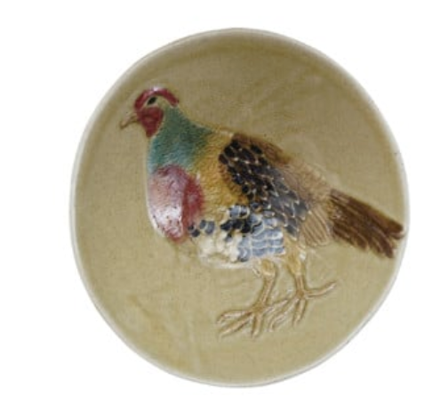 Hand-Painted Stoneware Bowl with Animal, 4 Styles