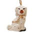 2-3/4"H Ceramic Staffordshire Dog Ornament, Gold Finish, 2 Styles