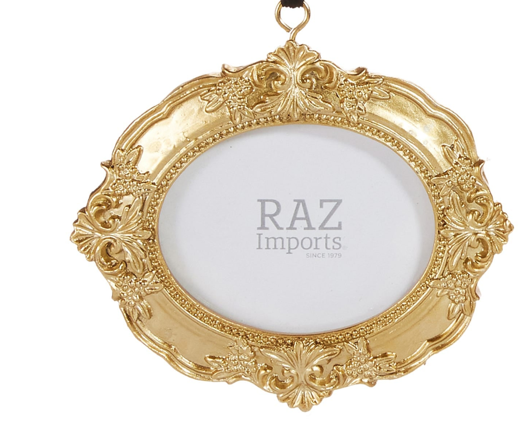 6"  Vintage Photo Frame Ornament