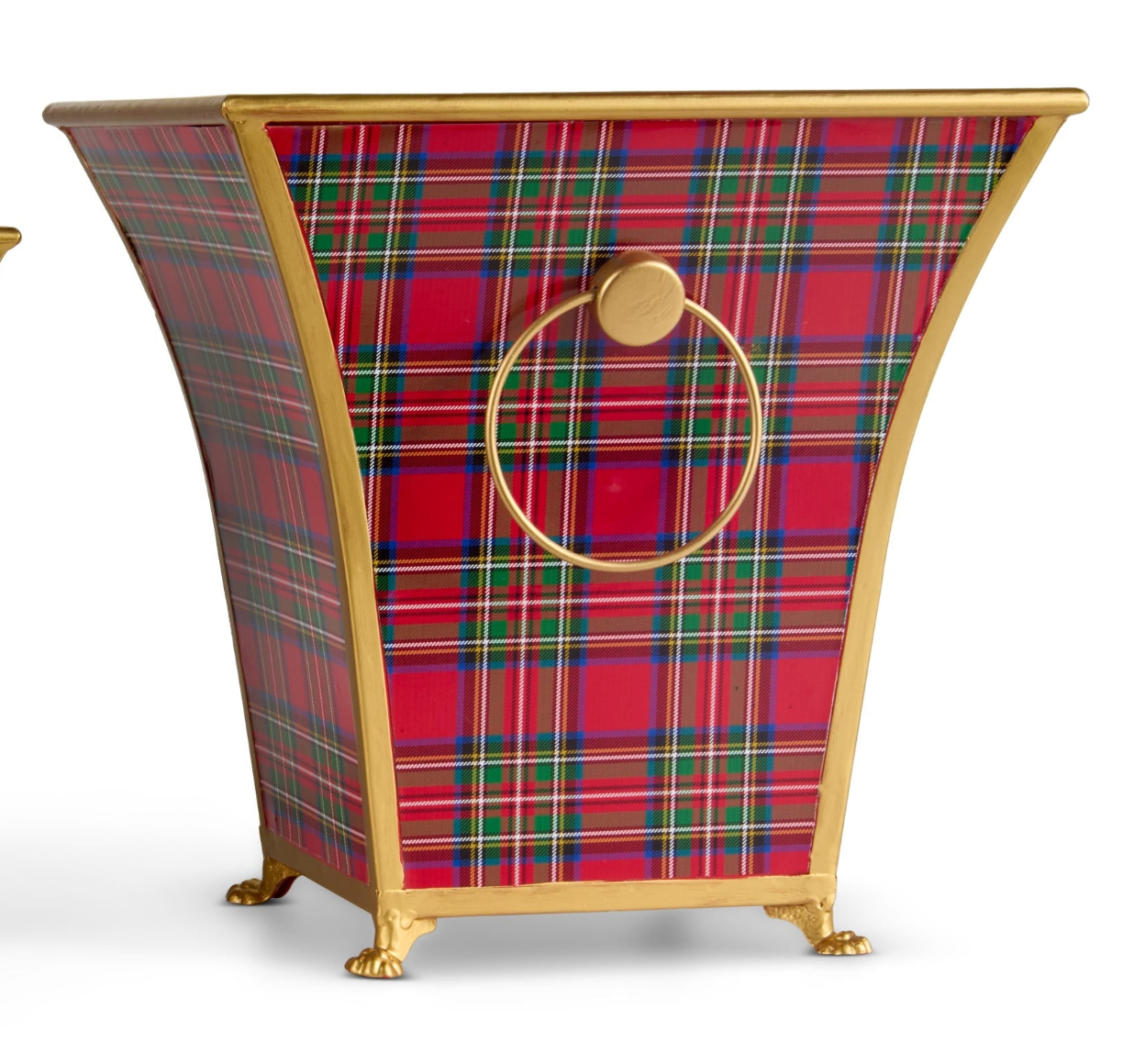 Plaid Cache Pots