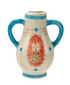 Hand-Painted Stoneware Mini Vase Magnet w/ Design, 6 Styles