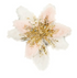 Faux Fur Poinsettia Clip-on Ornament with Glitter & Beads, 3 Colors