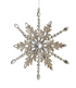 Metal Snowflake Ornament with Acrylic Jewels & Glitter, 2 Styles