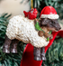 Holly Homestead Ornament Resin Highland Cow and Sheep, 3.25"