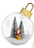 Heartfelt Cheer LED Plastic Ornament with LED Snowflake, 7.5"H