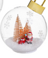 Heartfelt Cheer LED Plastic Ornament with LED Snowflake, 7.5"H