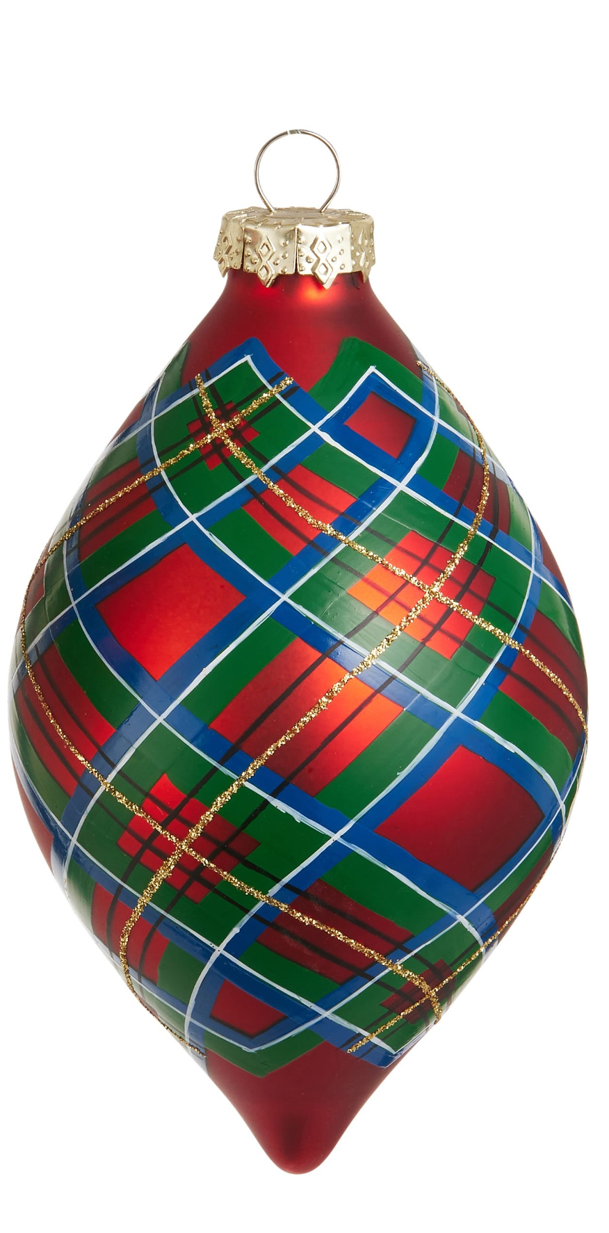 4 Plaid Ornament