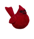 Snowbirds Flocked Cardinal Ceramic