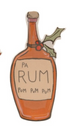 Stoneware Bottle Shaped Plate with Holiday Cocktail Saying, 3 Styles