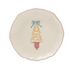 Stoneware Shaped Dish with Tree & Colored Edge, 4 Styles