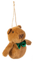 Holly Homestead Fabric Capybara Ornament
