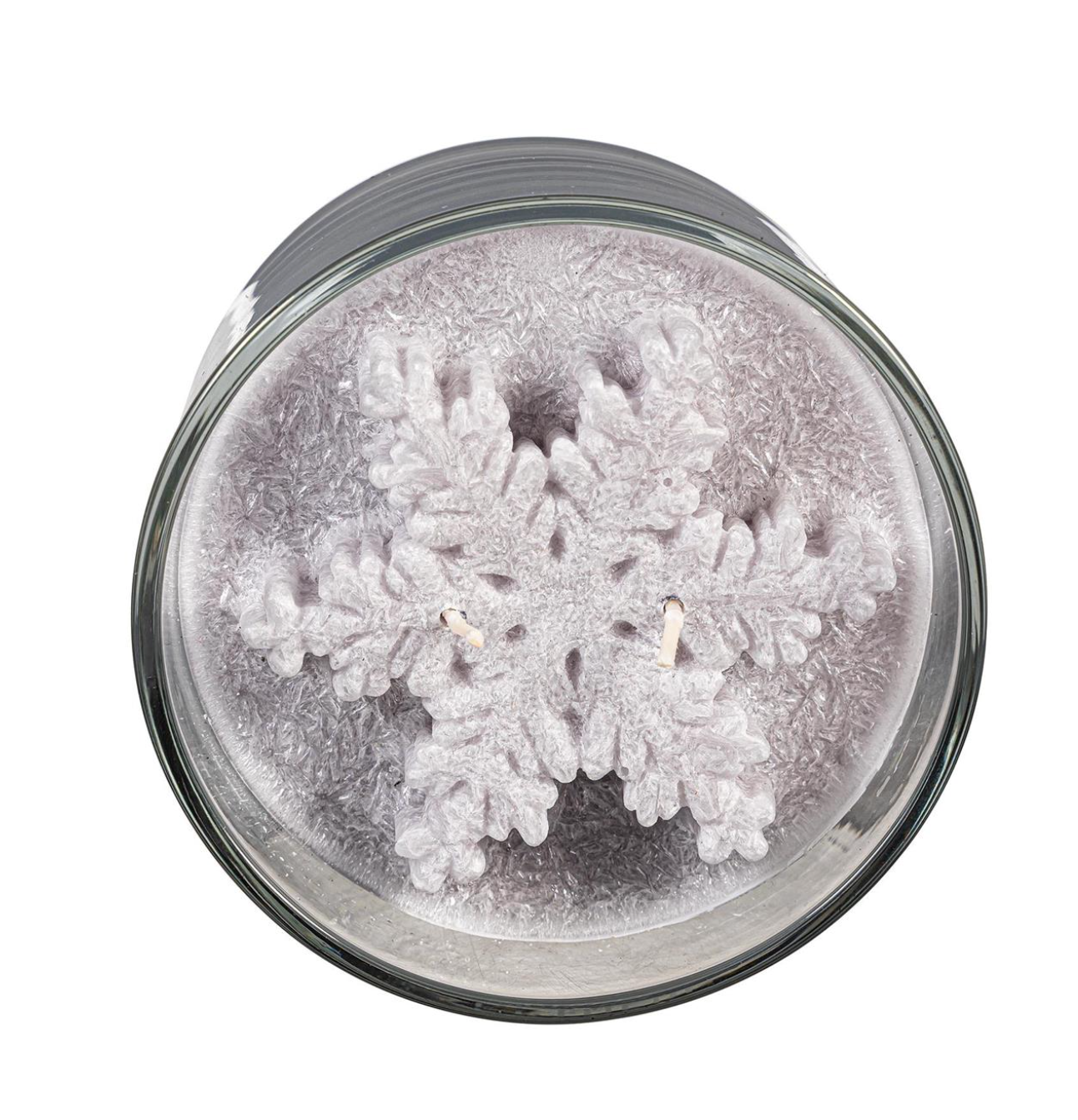 Season To Sparkle Soy Blend Candle with Snowflake