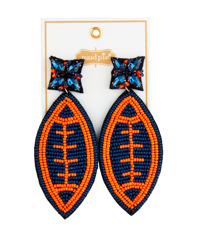 FOOTBALL GAMEDAY EARRINGS - BY MUD PIE - A. Dodson's