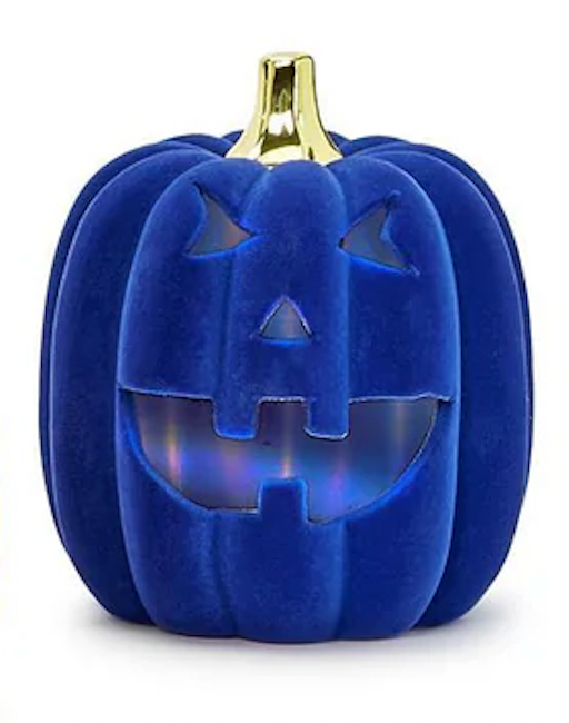 Flocked LED Jack-O-Lantern - A. Dodson's