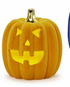 Flocked LED Jack-O-Lantern - A. Dodson's