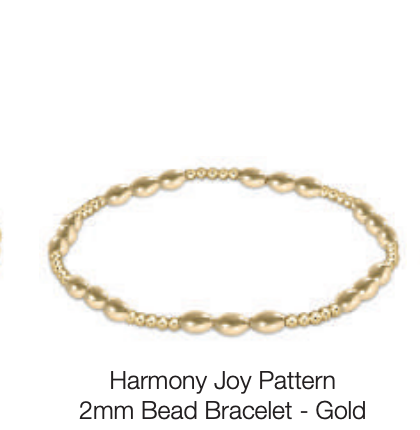 Enewton Extends - Harmony Joy Pattern 2mm Bead  Bracelet - Gold by enewton