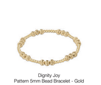 Enewton Extends Dignity Joy Pattern 5mm Bead  Bracelet - Gold by enewton