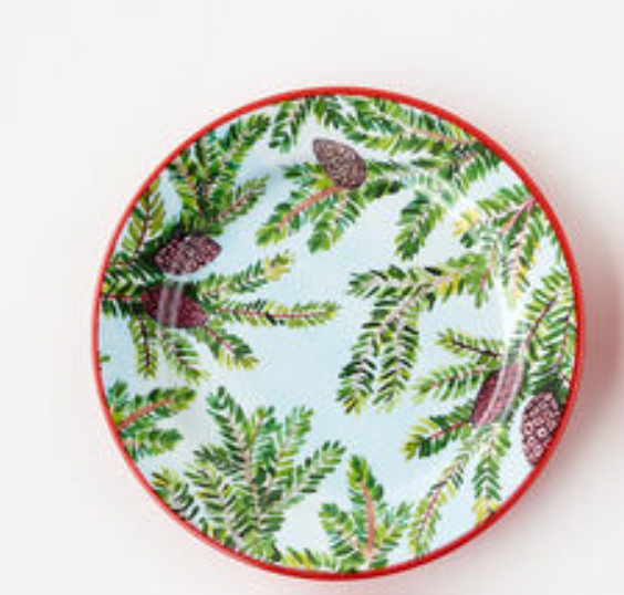 Holly and Berries "Enamel" Plate - Melamine