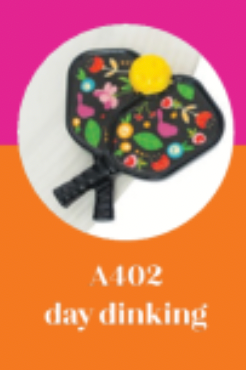 NORA FLEMING DAY DINKING PICKLEBALL MINI A402 - A. Dodson's