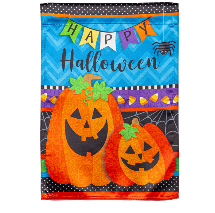 Halloween Greetings Garden Lustre Flag