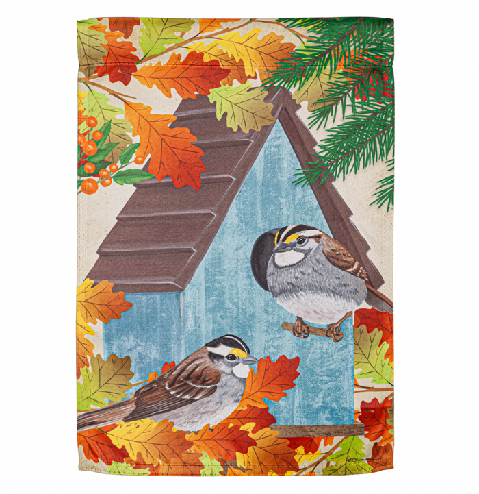 Chickadee Duo Garden Suede Flag