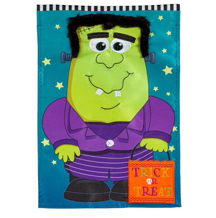 Franken-Monster Friend Garden Applique Flag