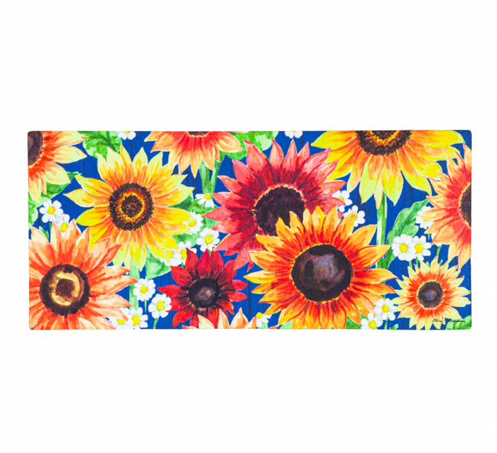 Multi-Color Fall Sunflowers Sassafras Switch Mat