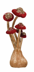 Velvet, Foam & Paper Mushroom - 4 Colors