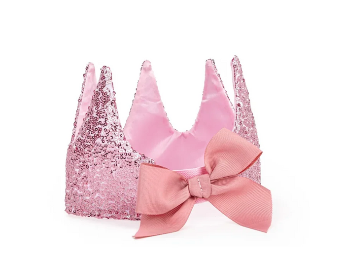Precious Pink Sequins Crown