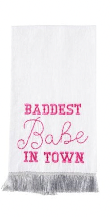 Silver Fringe Tea Towel - 3 Styles - A. Dodson's