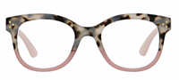 PEEPERS WALKING ON SUNSHINE BLUE LIGHT READERS - GRAY TORTOISE/PINK