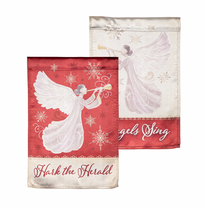 Angels Sing Lustre Reversible Garden Flag