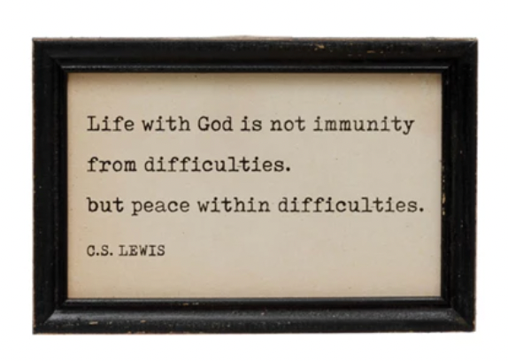 Wood Framed Wall Decor with Saying - A. Dodson's