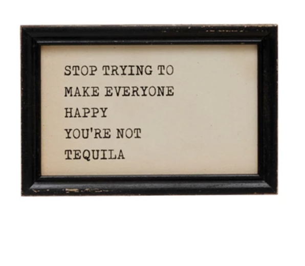 Wood Framed Wall Decor with Saying - A. Dodson's