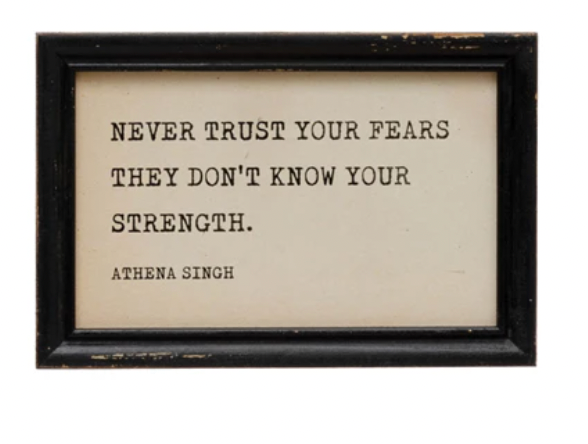 Wood Framed Wall Decor with Saying - A. Dodson's