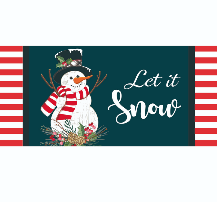 Holly Snowman Sassafras Switch Mat