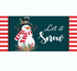 Holly Snowman Sassafras Switch Mat