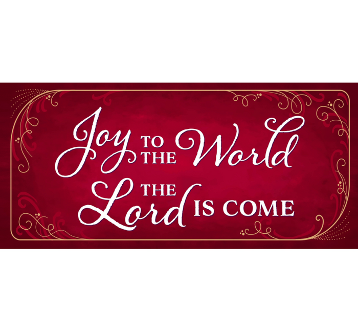 Joy to the World The Lord is Come Sassafras Switch Mat