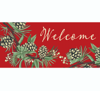 Winter Pine Welcome Sassafras Switch Mat