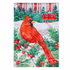 Cardinal Holiday Farmhouse Moire Garden Flag - A. Dodson's