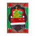 Patterned Christmas Truck Applique Garden Flag - A. Dodson's
