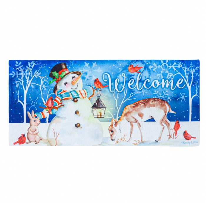 Sweet Snowman and Friends Sassafras Switch Mat