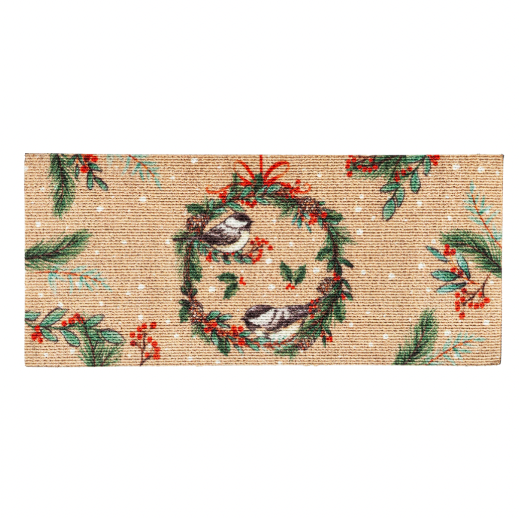 Chickadee Wreath Textured Sassafras Switch Mat - A. Dodson's