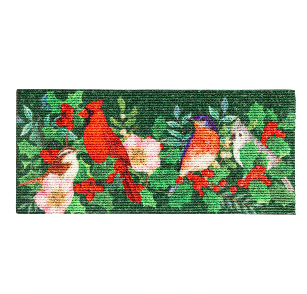 Winter Bird Friends Textured Sassafras Switch Mat - A. Dodson's