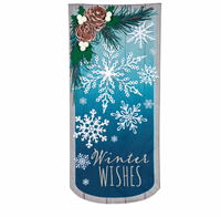 Winter Wishes Snowflake Everlasting Impressions Garden Flag