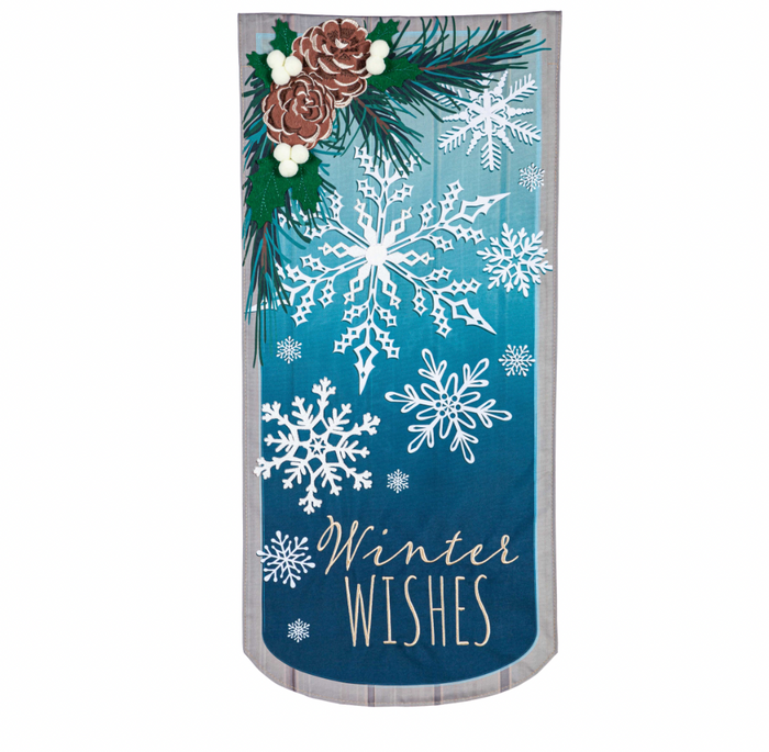 Winter Wishes Snowflake Everlasting Impressions Textile Décor