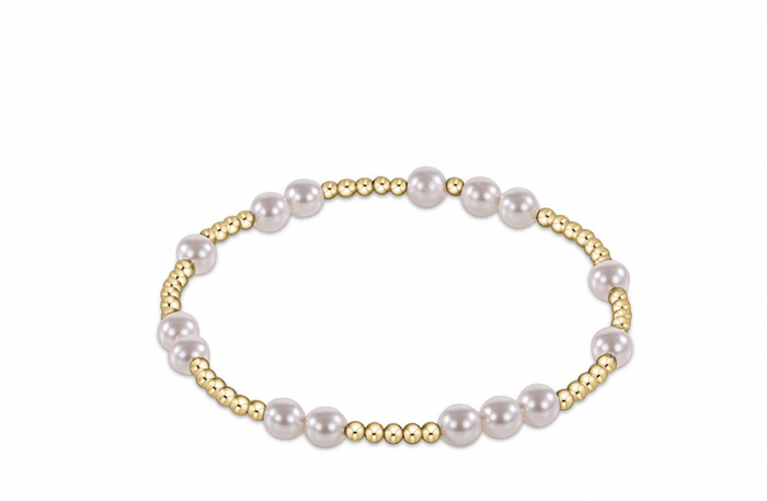 hope unwritten 5 mm bead bracelet - pearl by enewton