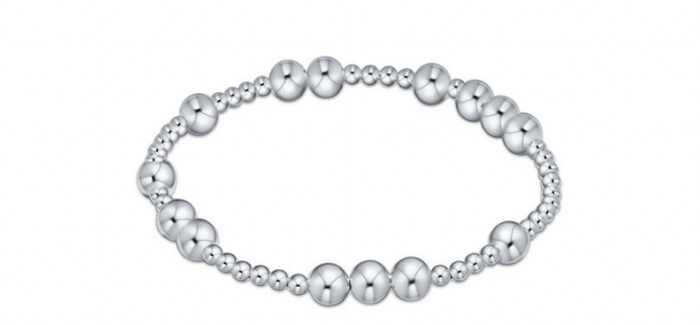 hope unwritten 6mm bead bracelet - silver by enewton