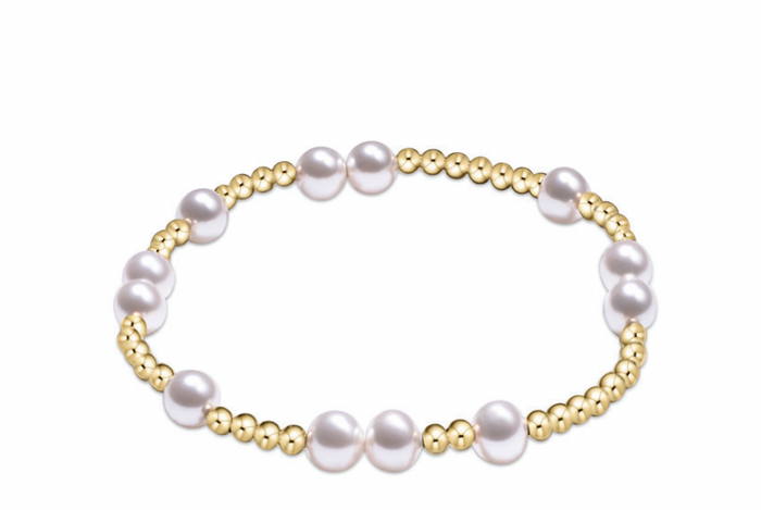 enewton extends hope unwritten 6mm bead bracelet - pearl by enewton